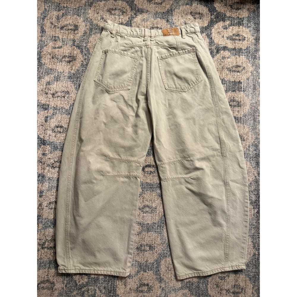 Free People Good Luck Mid-Rise Barrel Jeans 30 Excellent Condition with Flaw - Picture 2 of 5
